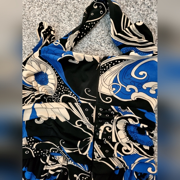 Cato Wide Strap Dress Ruched Waistband Sz 8 - Picture 7 of 7